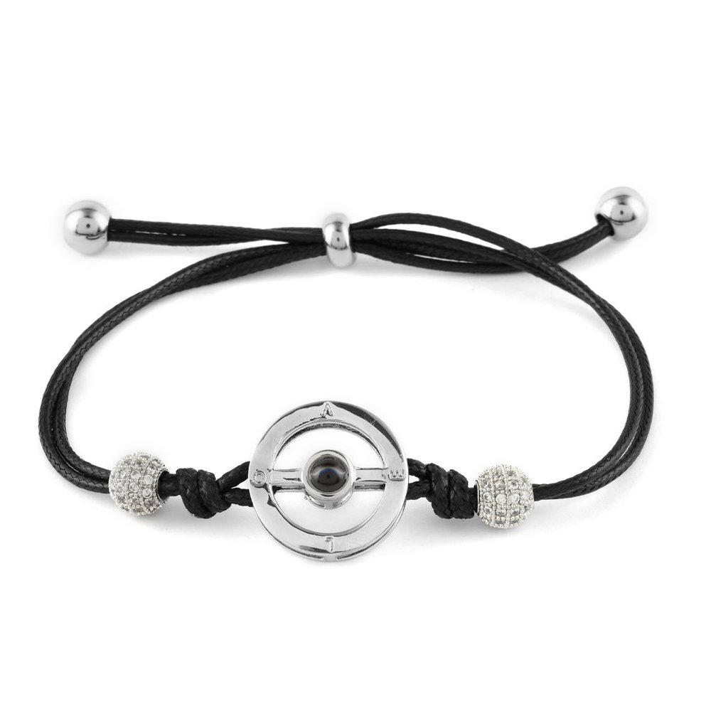 I Love You Adjustable Bracelet in Cotton Cord